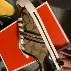 NWT Coach logo sneakers! New style !